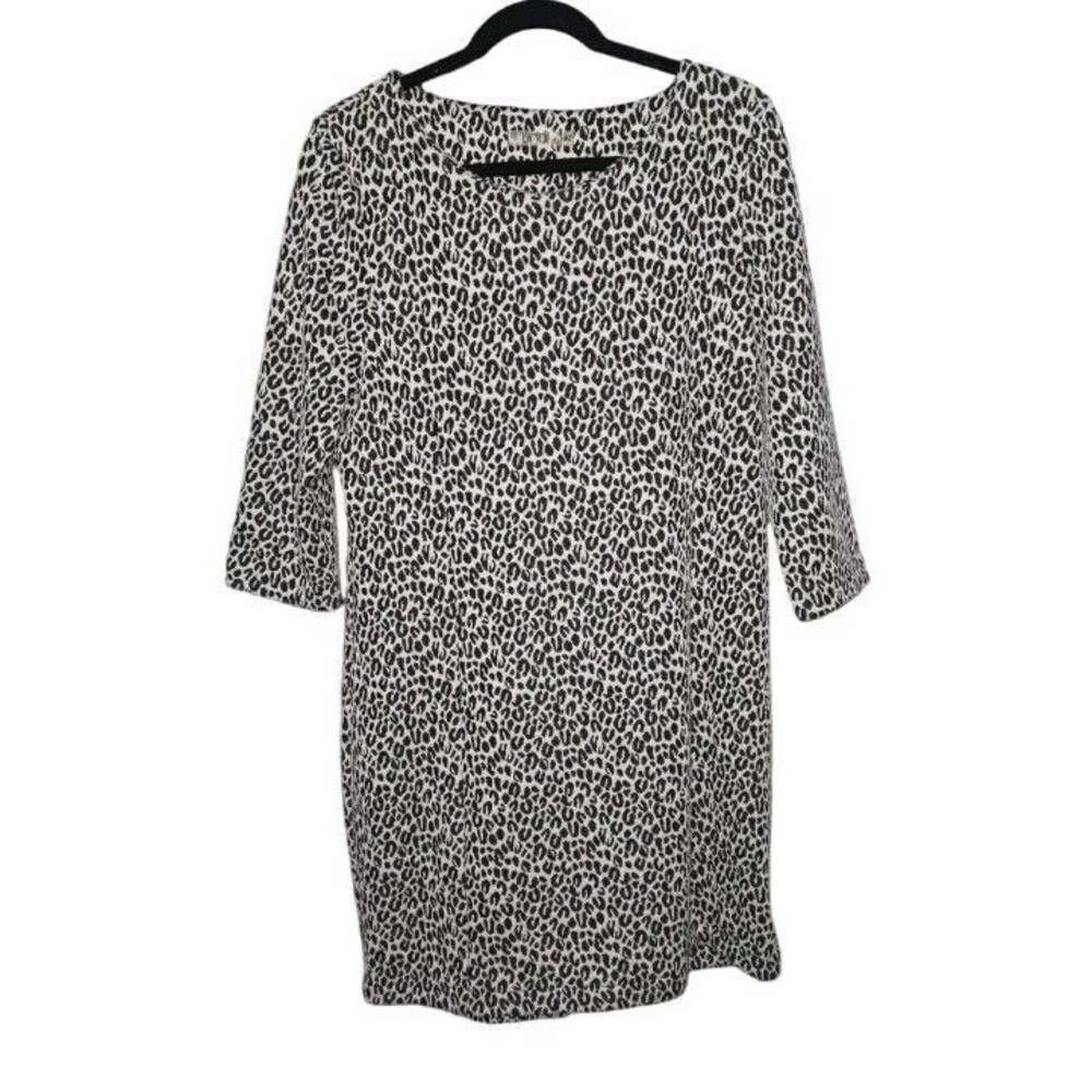 UNQ Leopard Print Sheath Dress Womens Size EUR 42 US 10